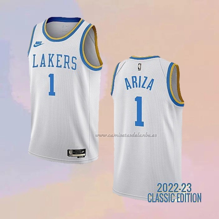 Camiseta Los Angeles Lakers Trevor Ariza NO 1 Classic 2022-23 Blanco